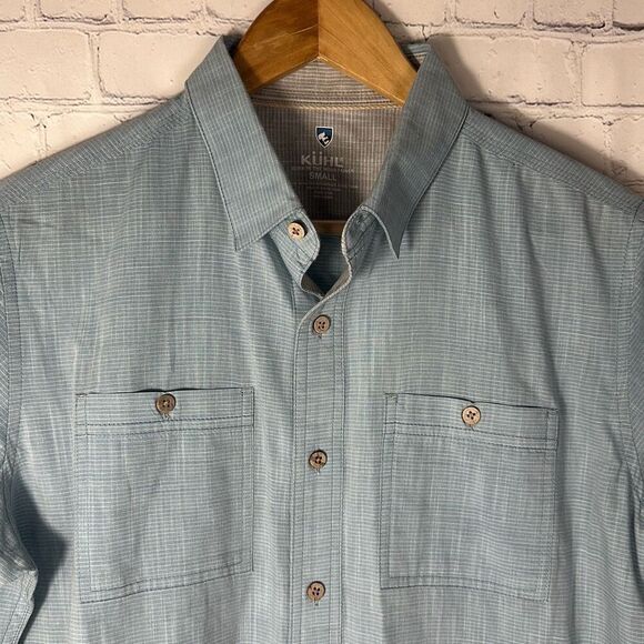 Kuhl Karib Stripe Button Down Shirt Mens S Small Outdoor Hiking style 7460 - Picture 2 of 11